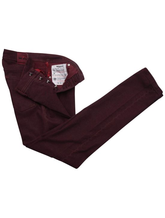 Kiton Kiton Burgundy Cotton Pa Ea Jeans Burgundy 001