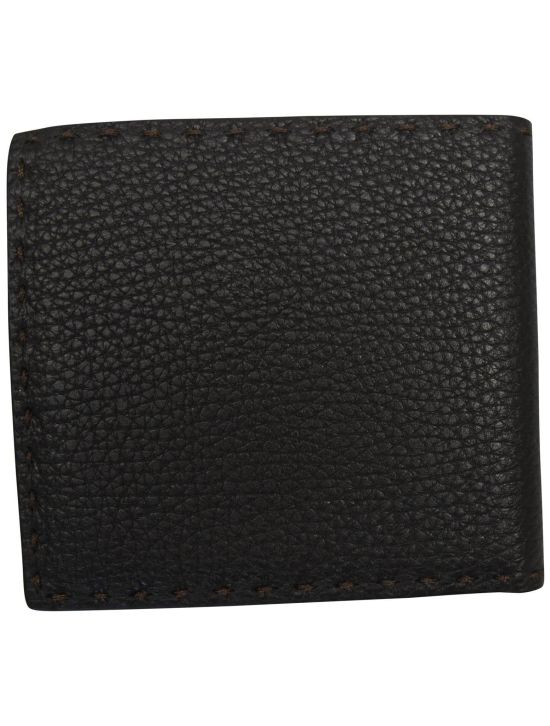 Kiton Kiton Brown Leather Wallet Brown 001