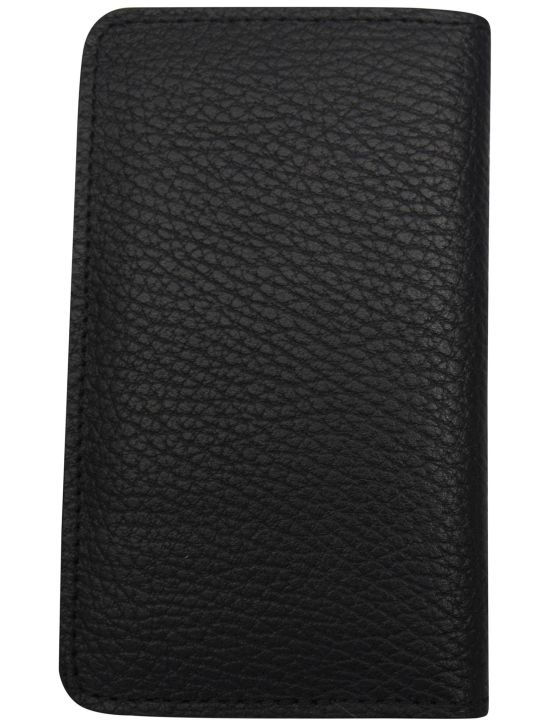 Kiton Kiton Black Leather Wallet Black 001