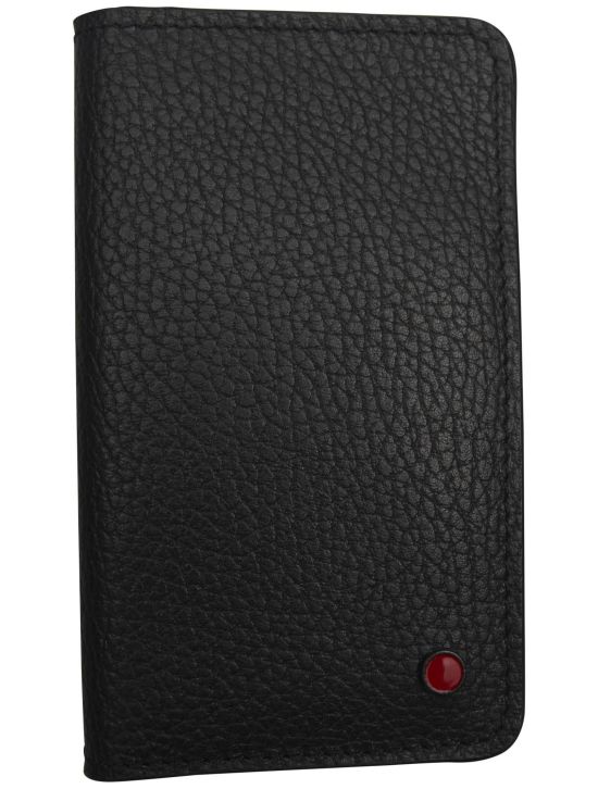 Kiton Kiton Black Leather Wallet Black 000