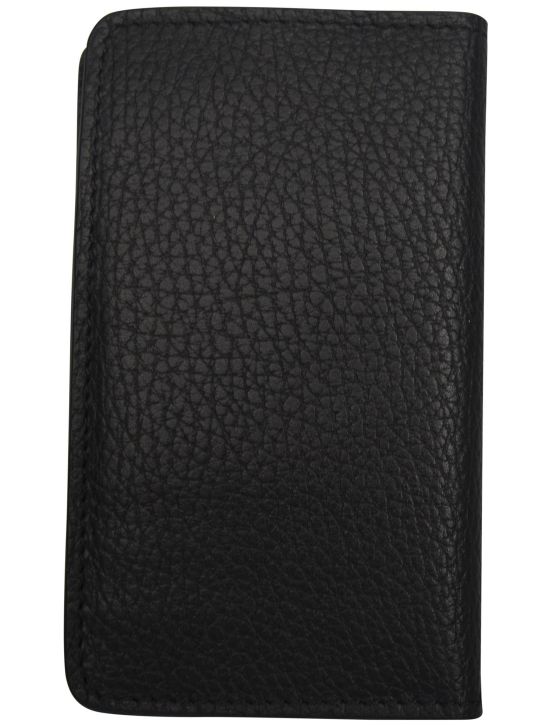 Kiton Kiton Black Leather Wallet Black 001