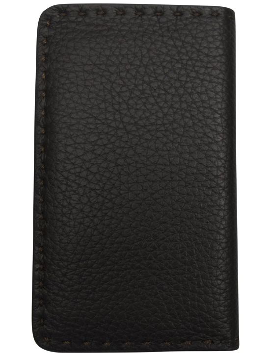 Kiton Kiton Brown Leather Wallet Brown 001