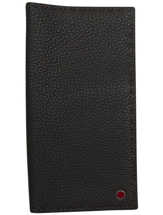 Kiton Kiton Brown Leather Document Holder Brown 000