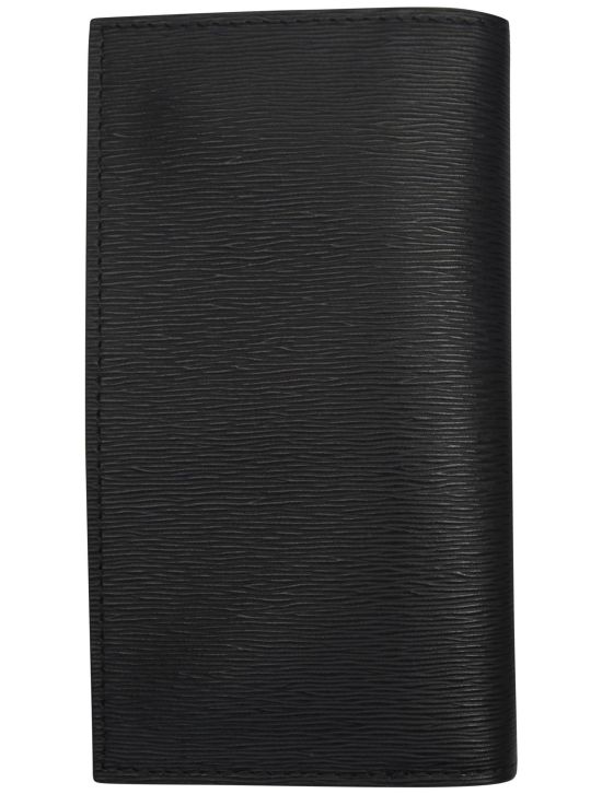 Kiton Kiton Black Leather Document Holder Black 001