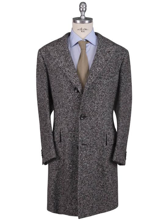 Kiton Kiton Multicolor Wool Cashmere Silk Overcoat Multicolor 000