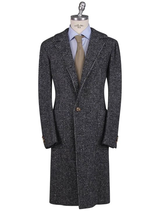 Kiton Kiton Multicolor Virgin Wool Cashmere Silk Overcoat Multicolor 000