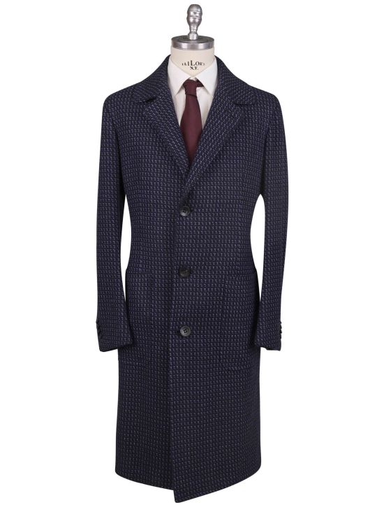 Kiton Kiton Blue Cashmere Overcoat Blue 000