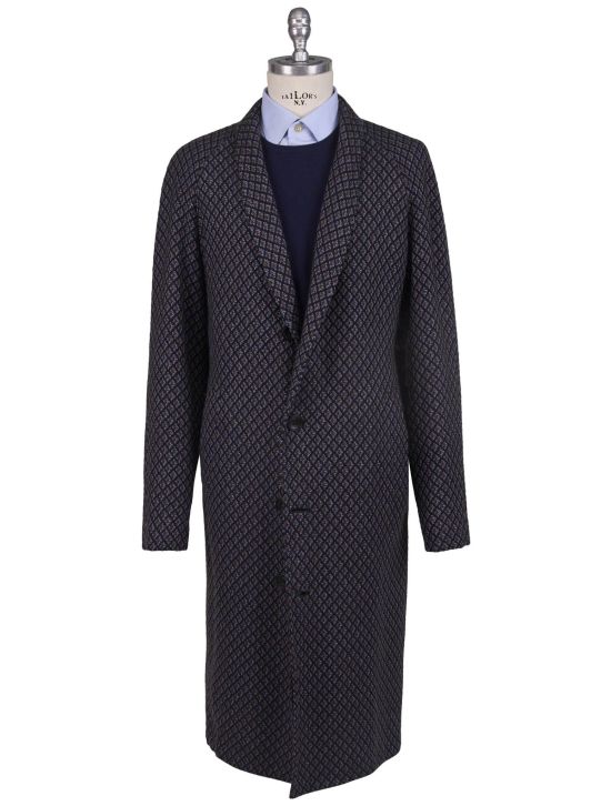 Kiton Kiton Multicolor Cashmere Overcoat Multicolor 001