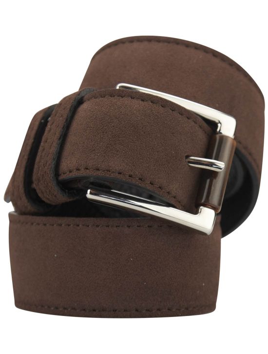 Kiton Kiton Brown Leather Suede Belt Brown 000