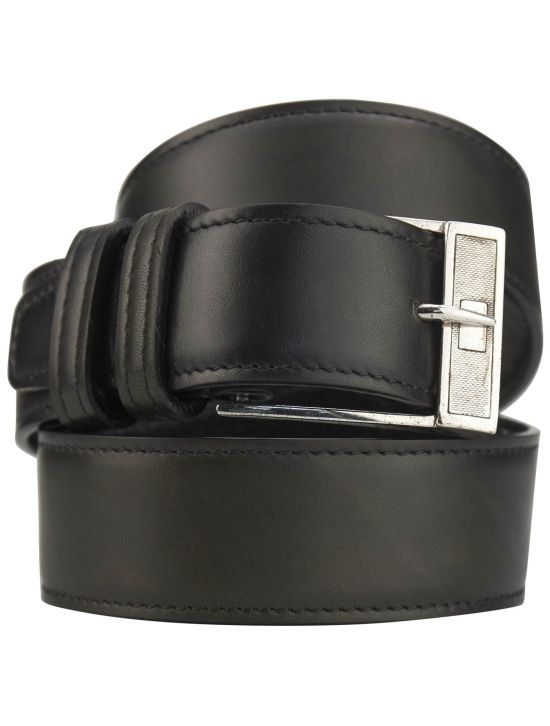 Kiton Kiton Black Leather Belt Black 000