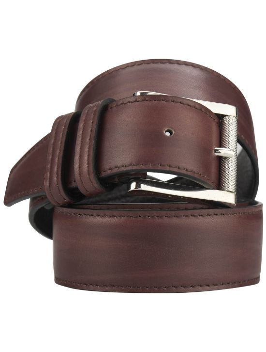 Kiton Kiton Burgundy Leather Belt Burgundy 000