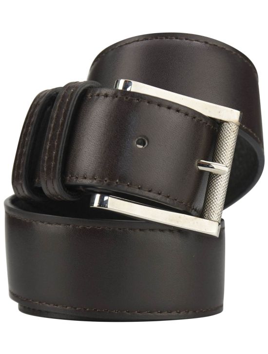 Kiton Kiton Brown Leather Belt Brown 000