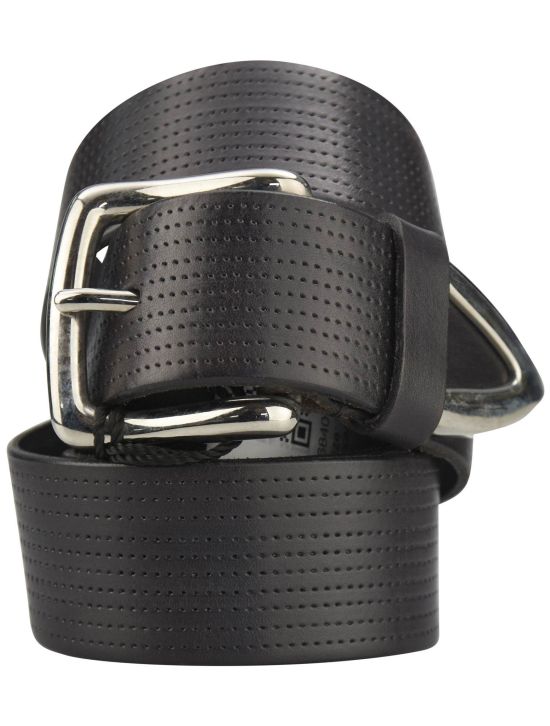 Kiton Kiton Black Leather Belt Black 000