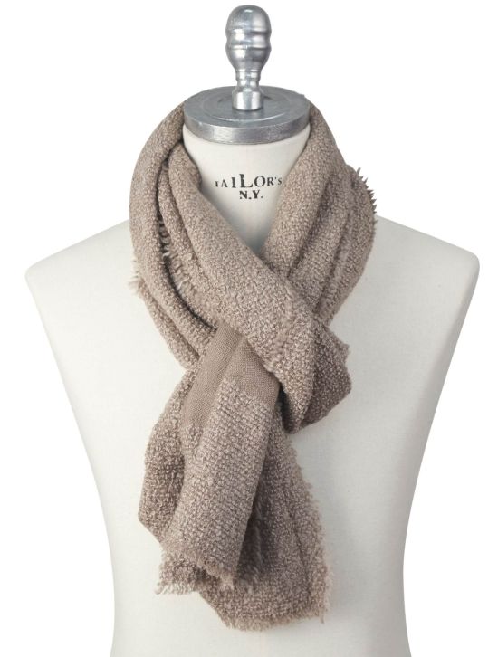 Kiton Kiton Beige Cashmere Silk Scarf Beige 000