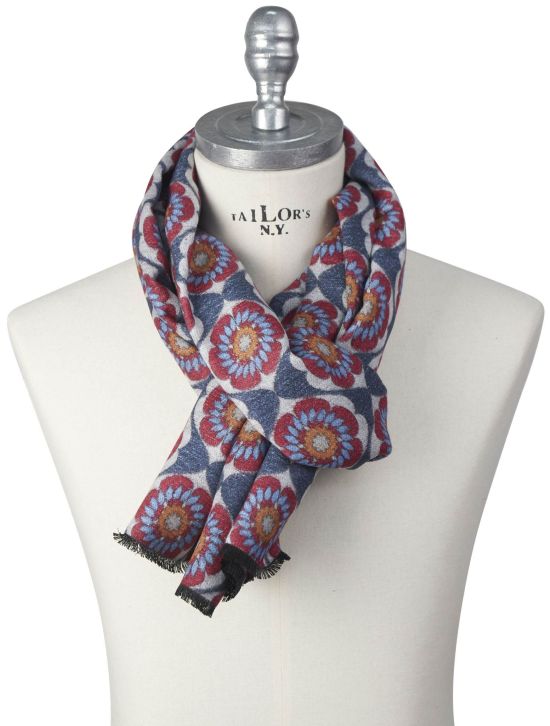 Kiton Kiton Multicolor Silk Scarf Multicolor 000