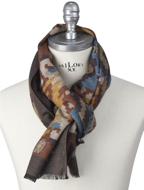 Kiton Kiton Multicolor Silk Scarf Multicolor 000