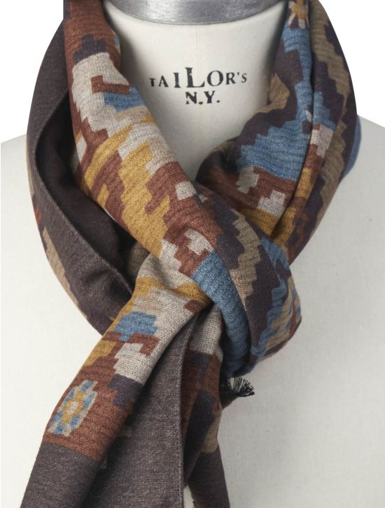 Kiton Kiton Multicolor Silk Scarf Multicolor 001