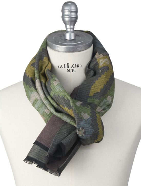 Kiton Kiton Multicolor Silk Scarf Multicolor 000