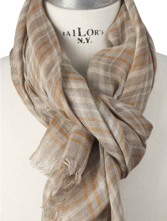 Kiton Kiton Multicolor Linen Scarf Multicolor 001