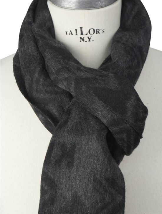 Kiton Kiton Gray Cashmere Scarf Gray 001