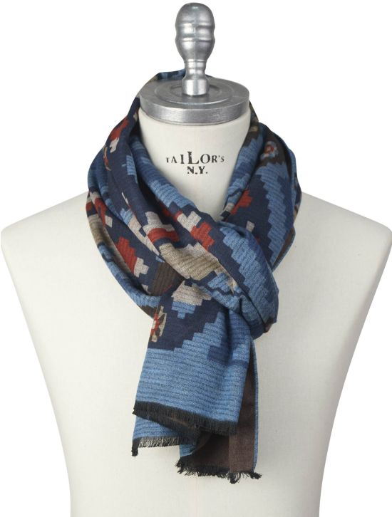 Kiton Kiton Multicolor Silk Scarf Multicolor 000