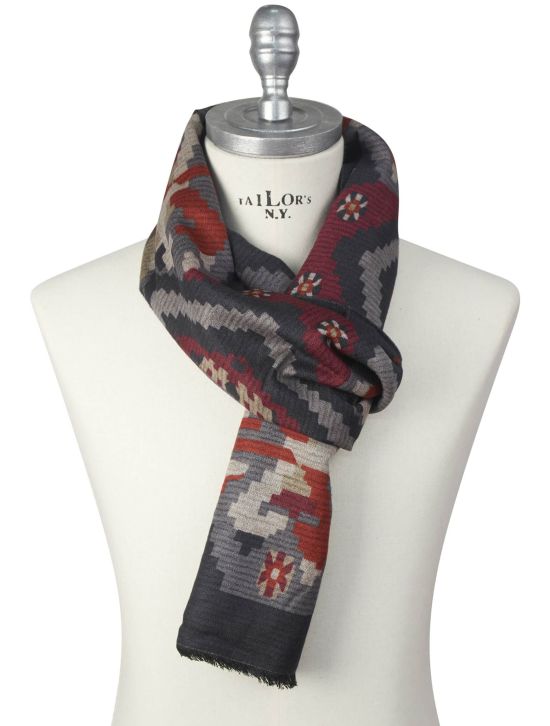 Kiton Kiton Multicolor Silk Scarf Multicolor 000