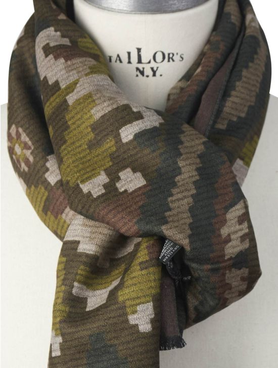 Kiton Kiton Multicolor Silk Scarf Multicolor 001