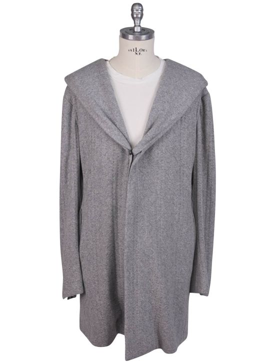 KNT Kiton Knt Gray Cashmere Overcoat Gray 000