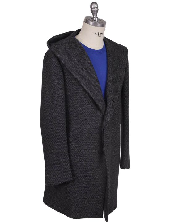 KNT Kiton Knt Gray Wool PA Overcoat Gray 001