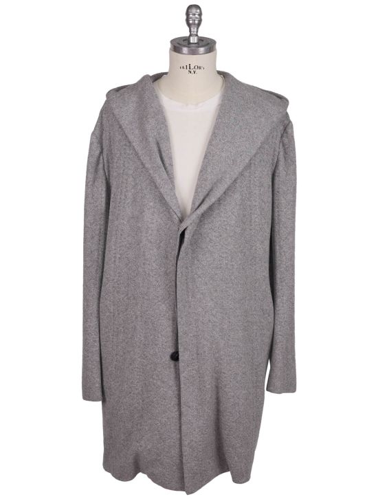 KNT Kiton Knt Gray Cashmere Overcoat Gray 000