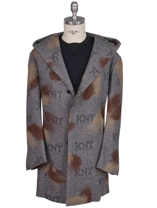 KNT Kiton Knt Multicolor Wool PA Overcoat Multicolor 000