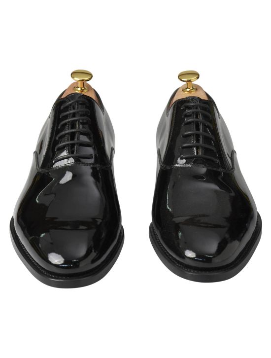 Kiton Kiton Black Leather Dress Shoes Black 001