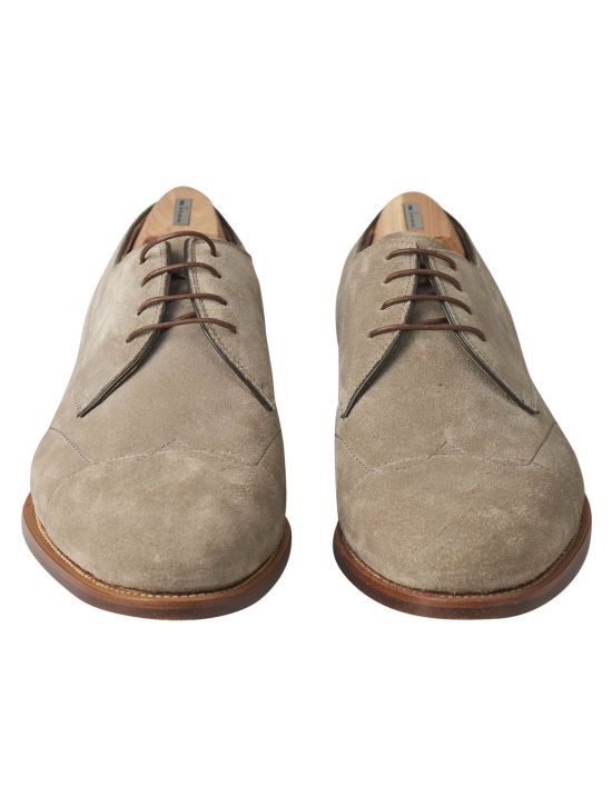 Kiton Kiton Beige Leather Suede Dress Shoes Beige 001