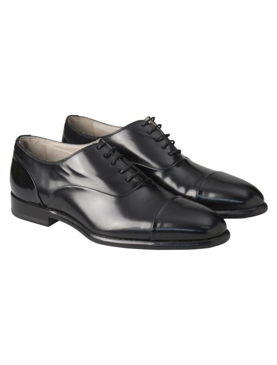 Kiton Kiton Black Leather Dress Shoes Black 000