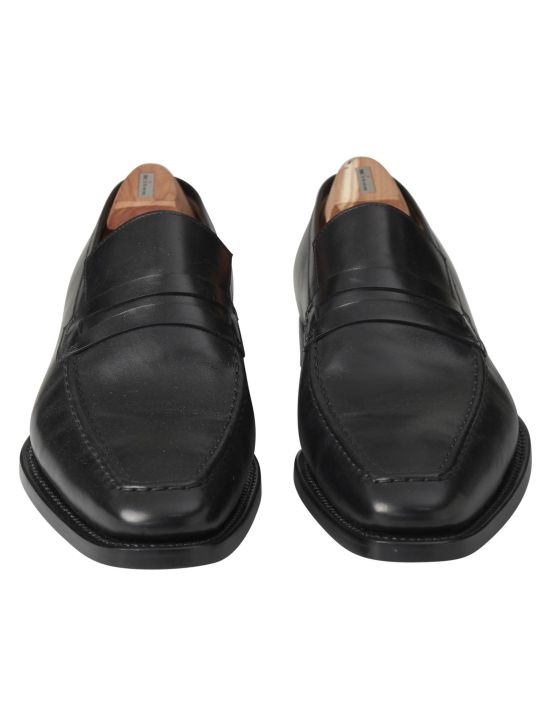 Kiton Kiton Black Leather Loafers Black 001