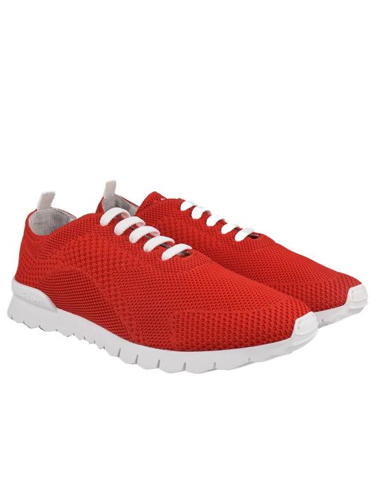 Kiton Kiton Red Cotton Ea Sneakers Red 000