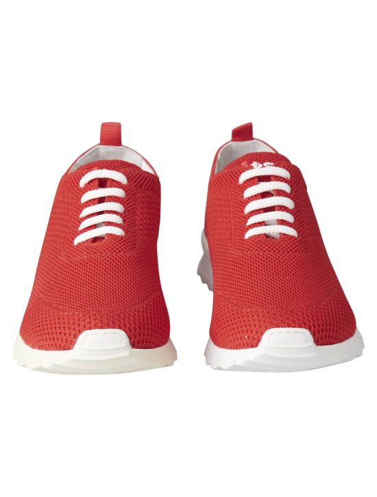 Kiton Kiton Red Cotton Ea Sneaker Fits Red 001