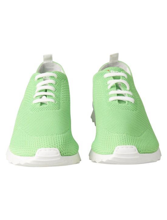 Kiton Kiton Green Cotton Ea Sneaker Fits Green 001