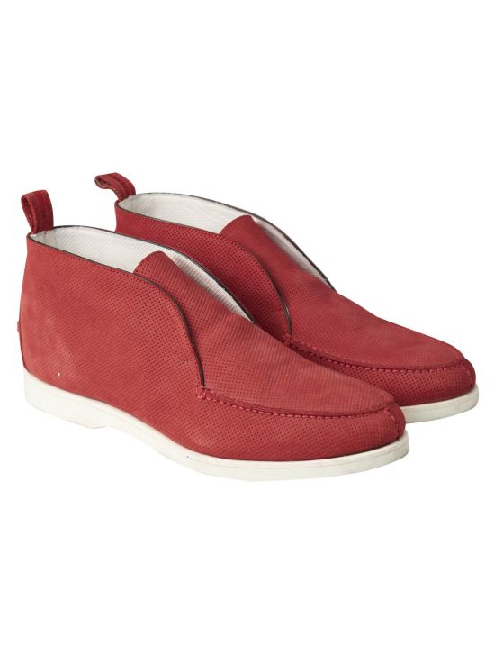 Kiton Kiton Red Leather Sneaker Red 000