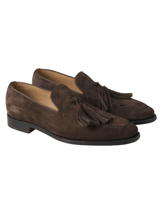 Kiton Kiton Brown Leather Suede Loafers Brown 000