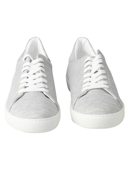 KNT KNT Kiton Gray Cotton Pl Sneaker Gray 001