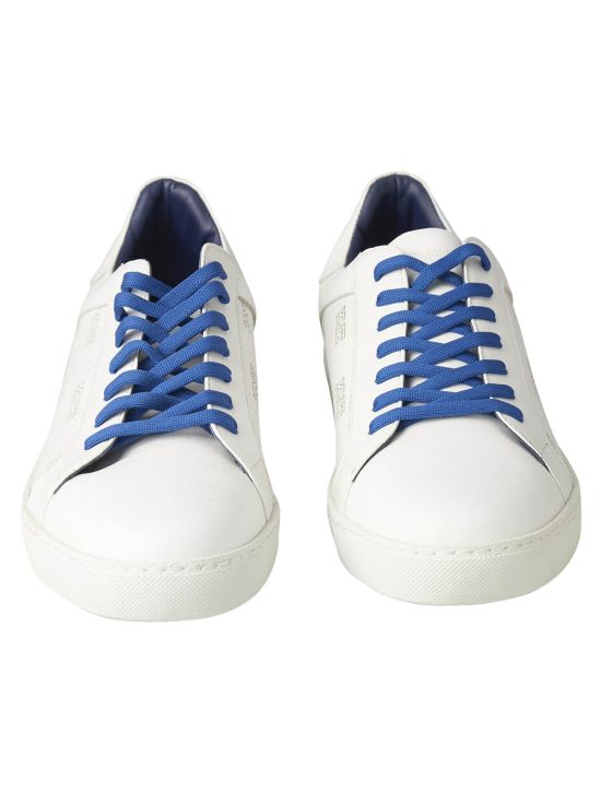 KNT Kiton KNT White Leather Sneaker White 001