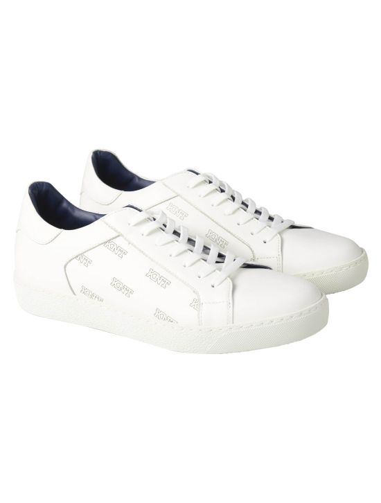 KNT Kiton KNT White Leather Sneaker White 000