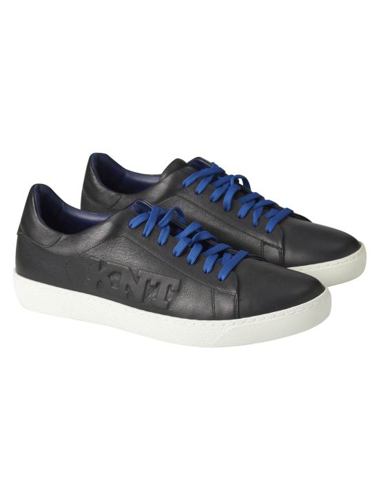 KNT Kiton KNT Black Leather Sneaker Black 000