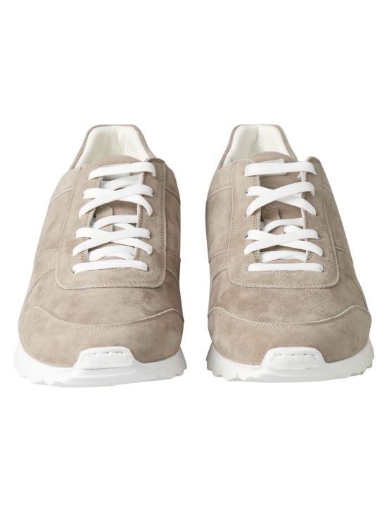 Kiton Kiton Beige Leather Suede Sneaker Beige 001