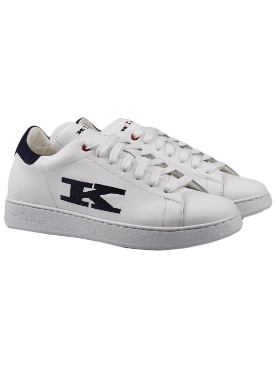 Kiton Kiton White Leather Sneakers White 000