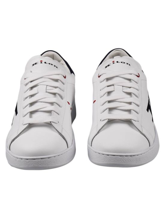 Kiton Kiton White Leather Sneakers White 001