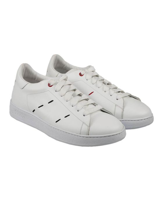 Kiton Kiton White Leather Sneakers White 000