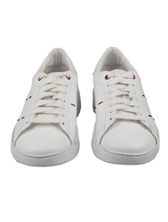 Kiton Kiton White Leather Sneakers White 001