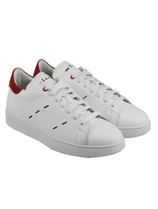 Kiton Kiton White Leather Sneakers White 000